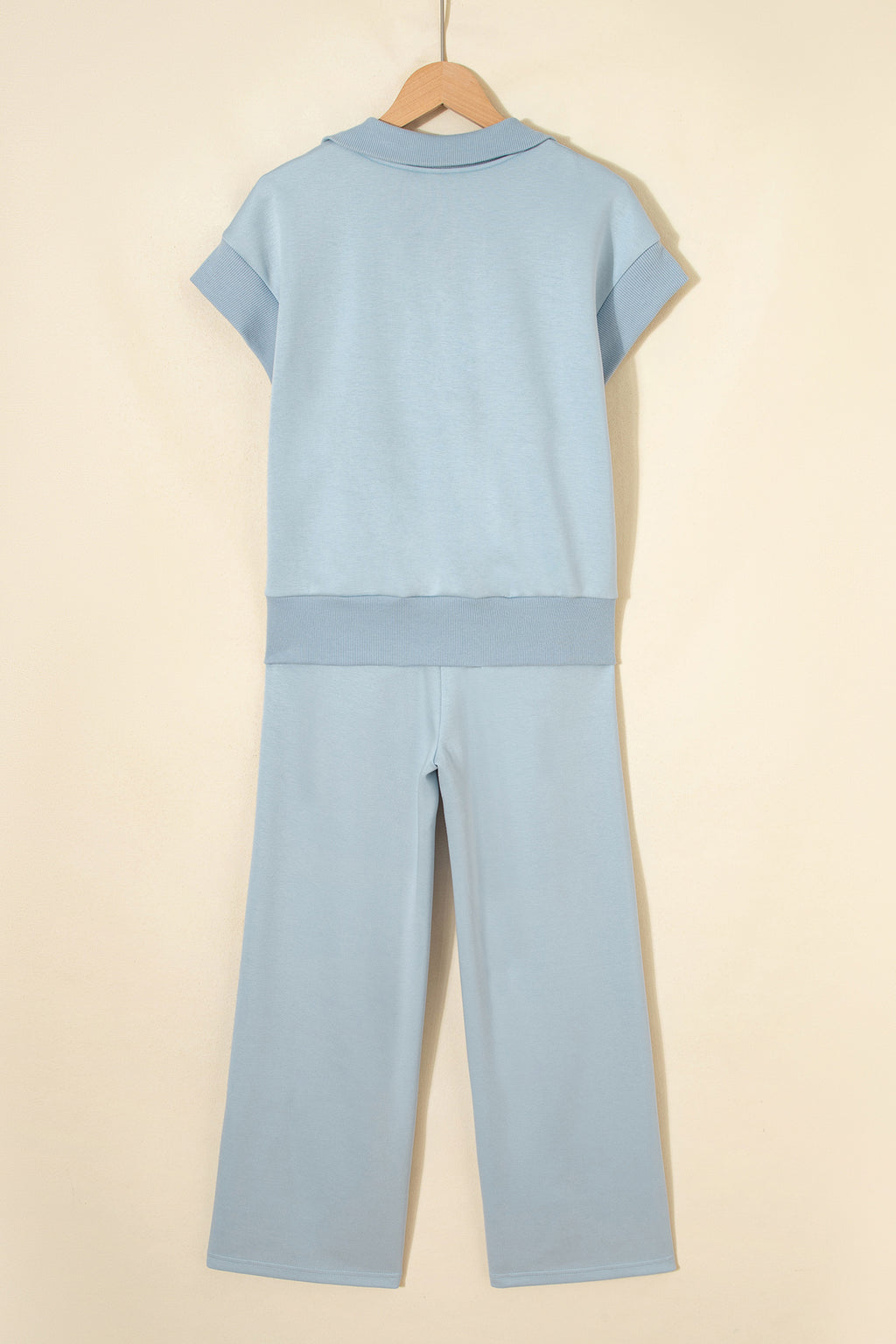 Light Grey Half Zip Pant Set