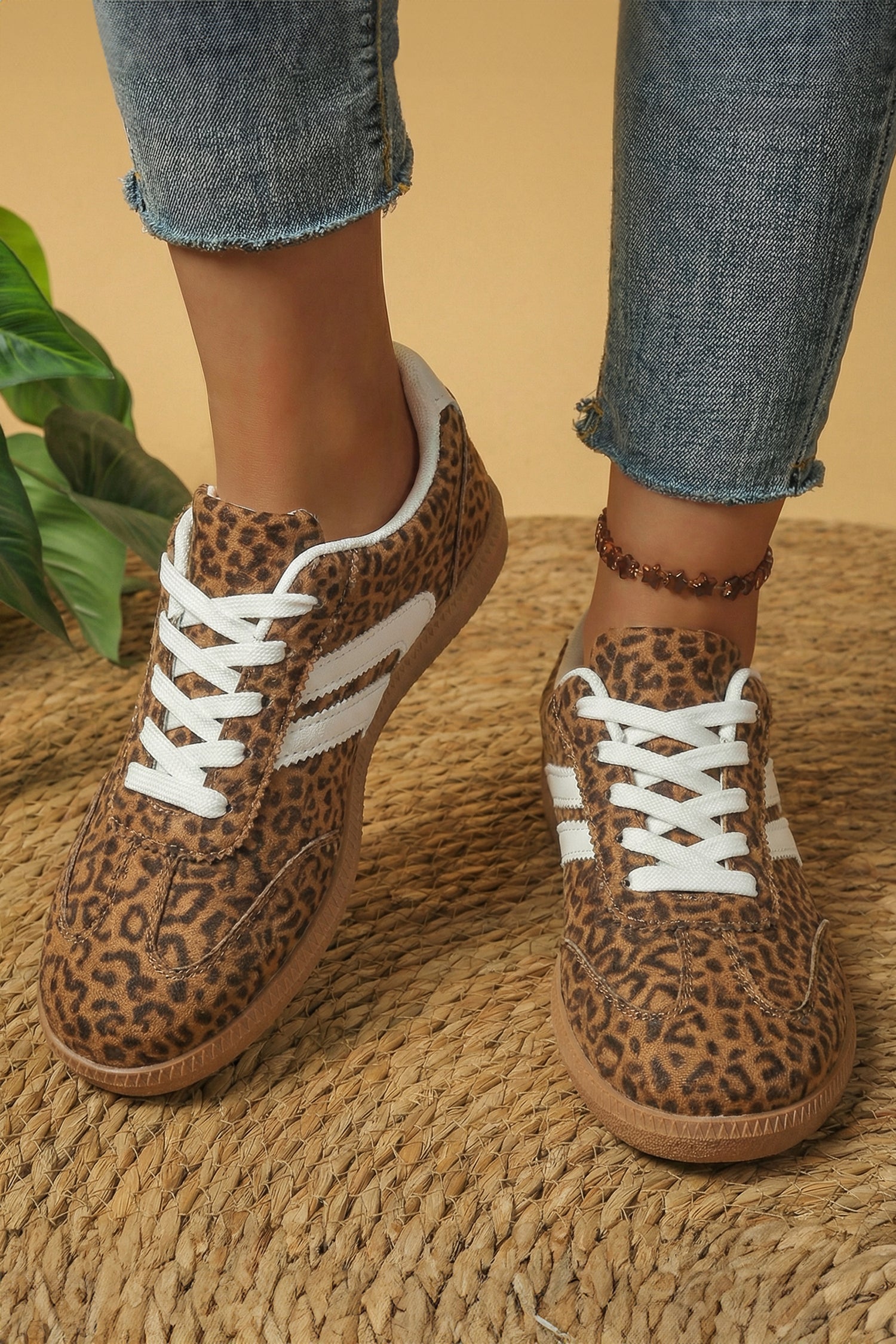 Leopard Printed Sneakers