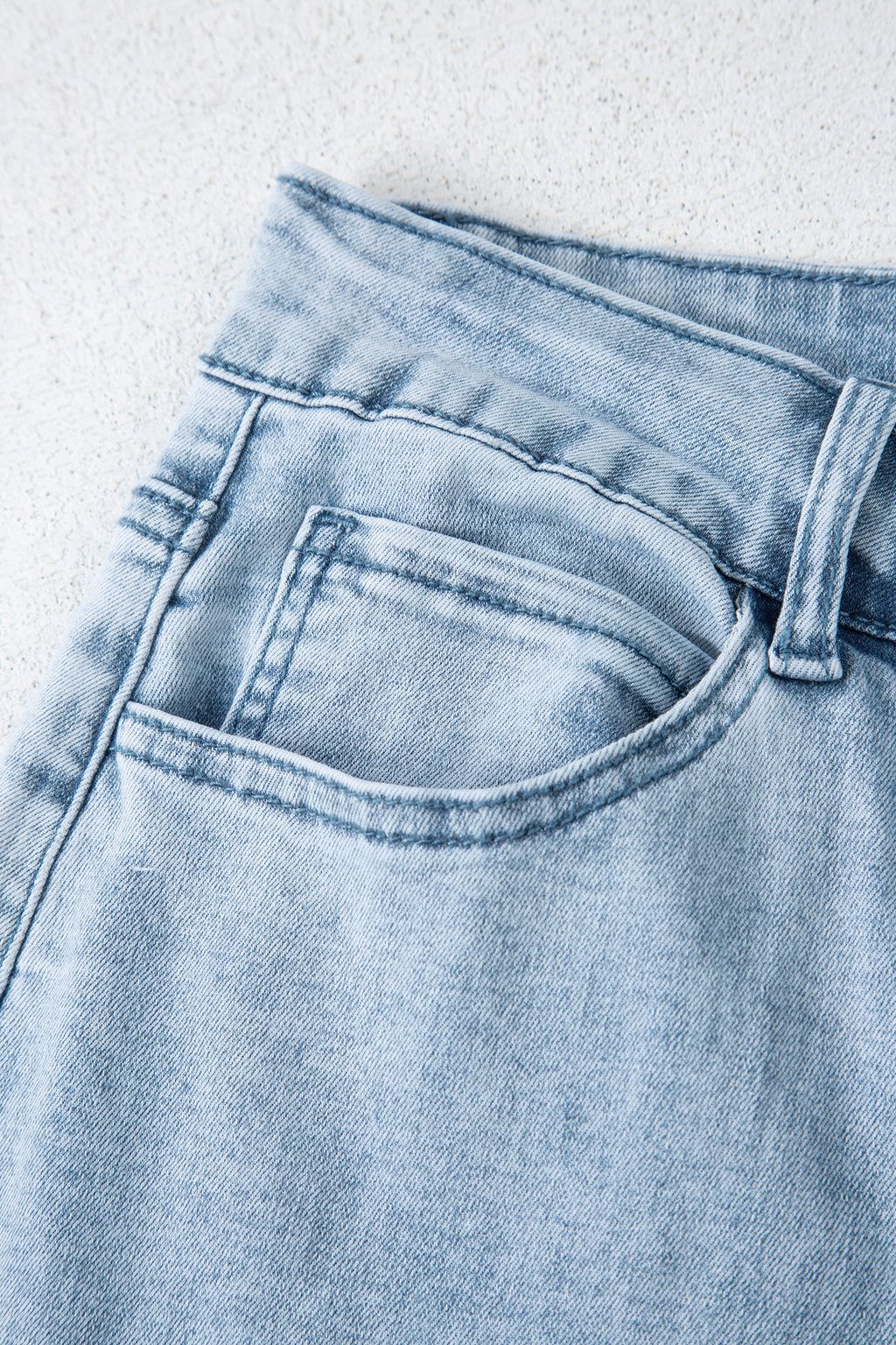 Bowknot Straight Leg Loose Jeans