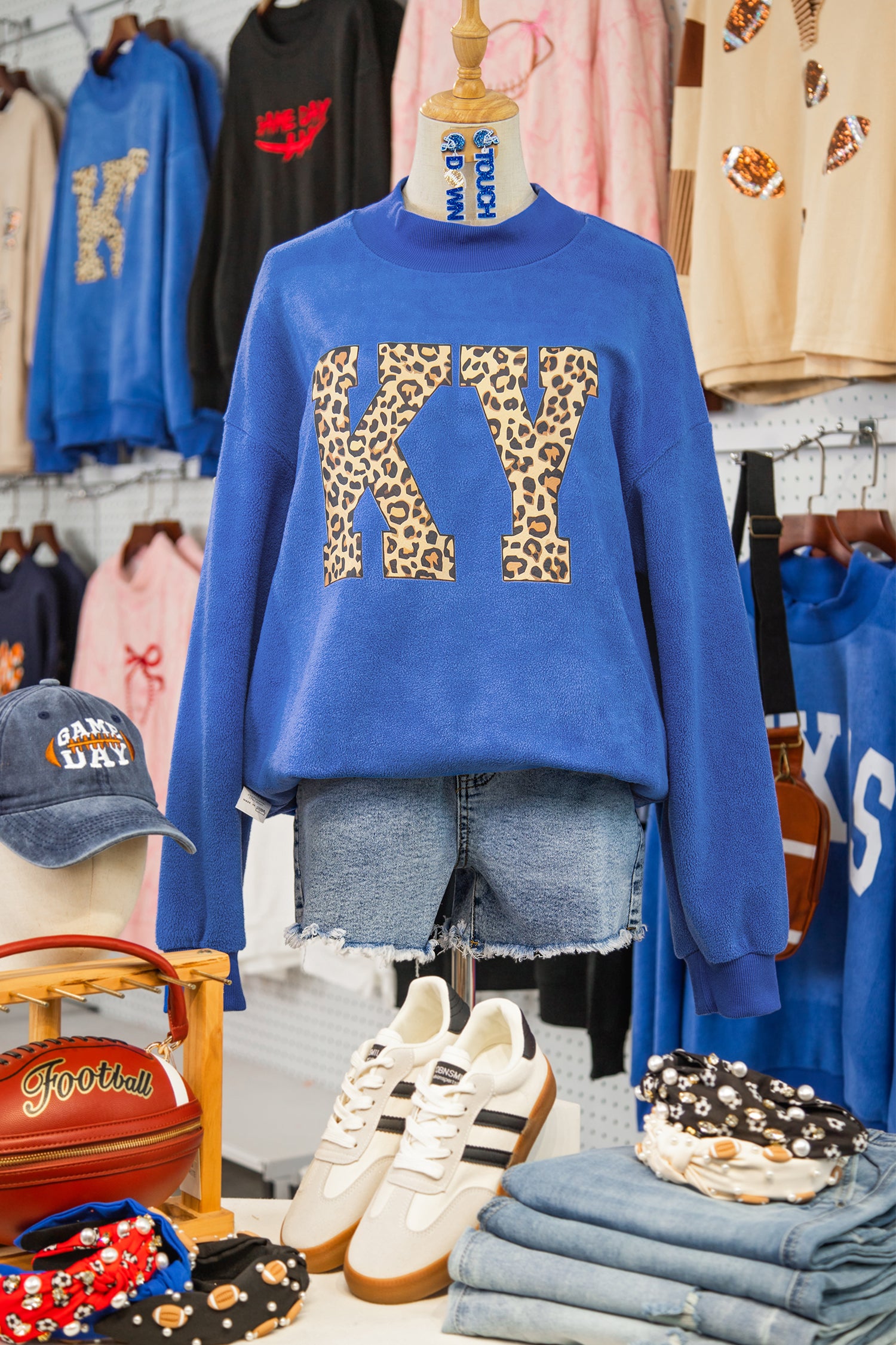 KENTUCKY Reversible High Neck Sweatshirt