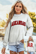 ARKANSAS/AR Mock Neck Reversible Sweatshirt