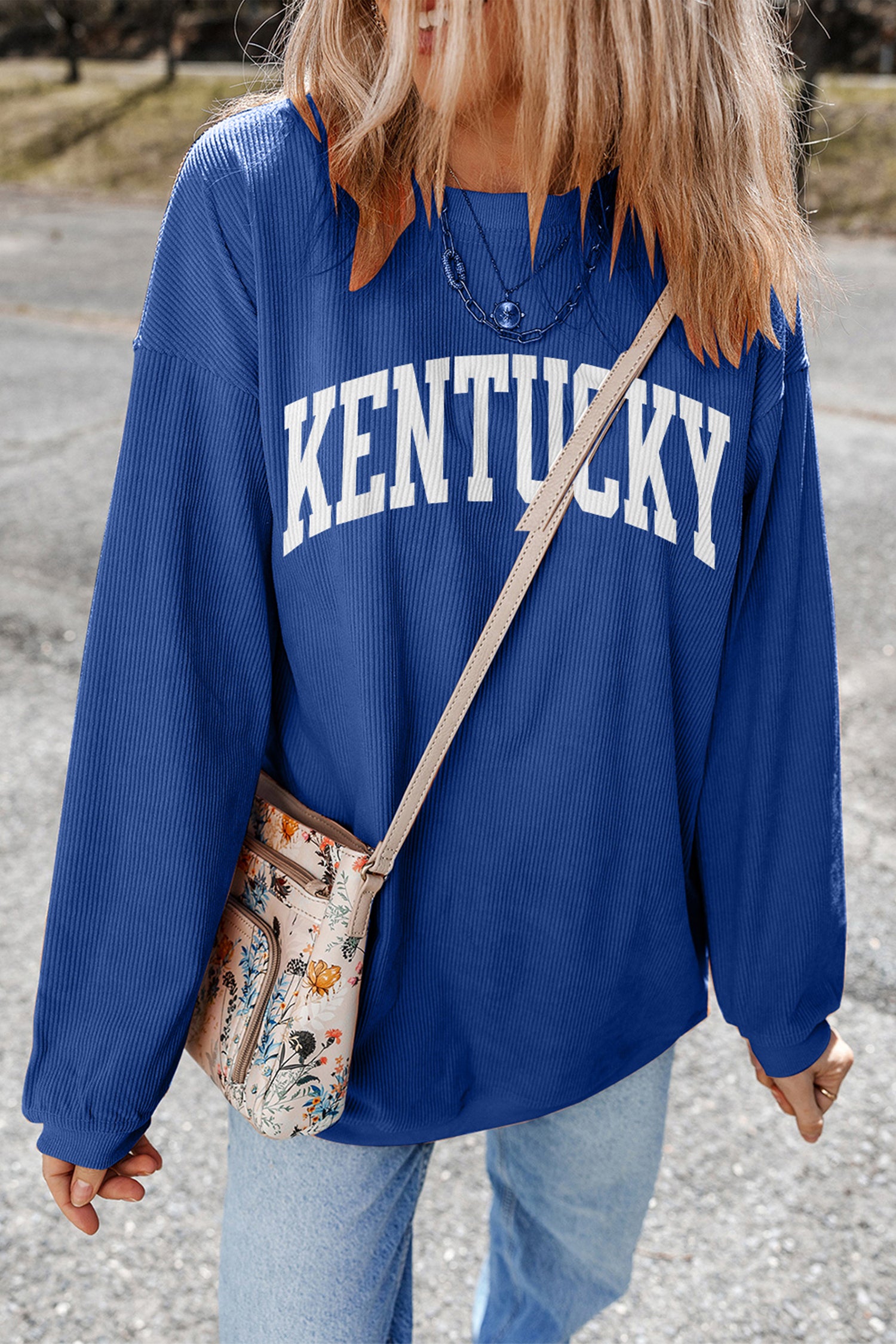 KENTUCKY/ Leopard KY Printed Sweatshirt