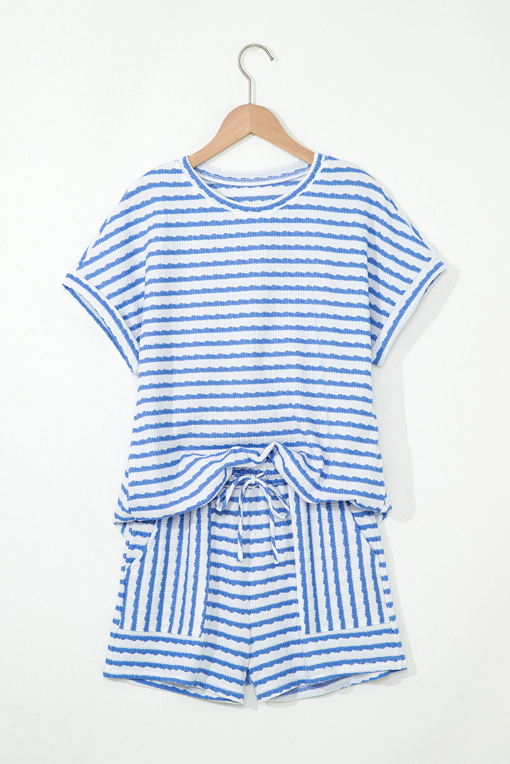 Short Sleeve Top and Pocket Shorts Set
