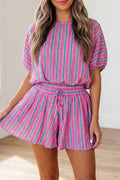 Short Sleeve Loose Short Set