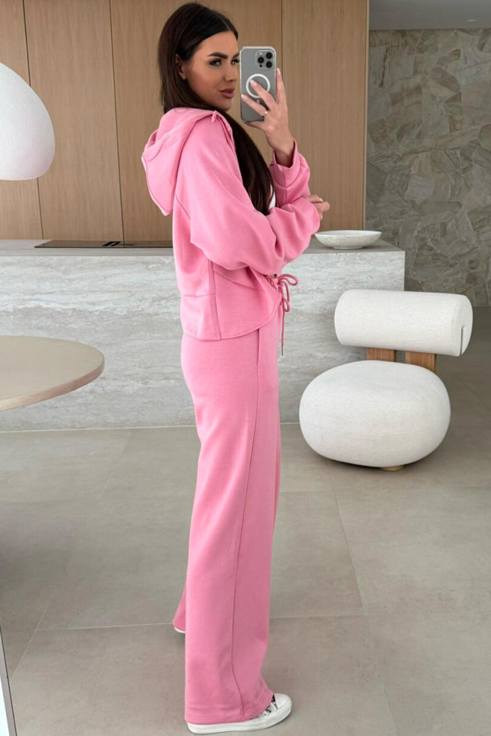 Zip Up Hoodie Pants Set