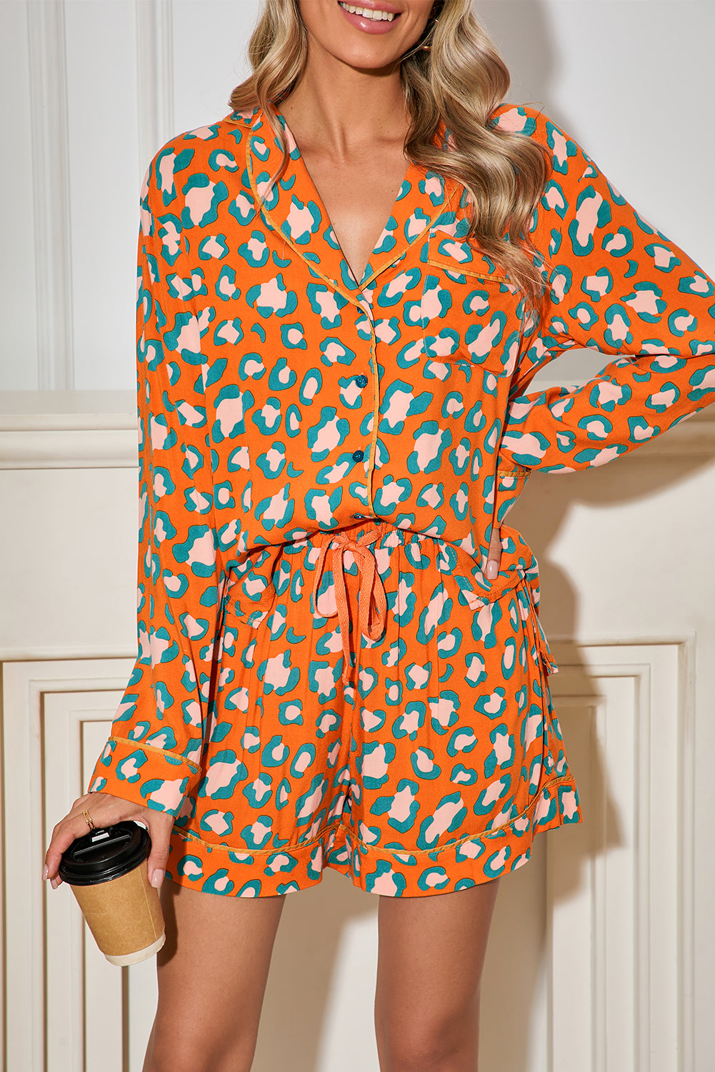 Leopard Pajama Set