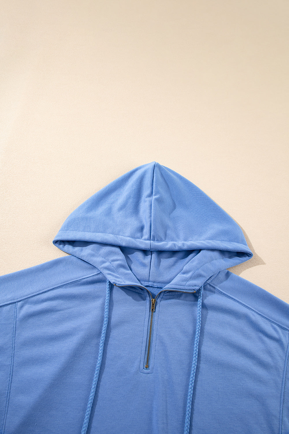 Zipped Short Sleeve Hoodie and Shorts Set