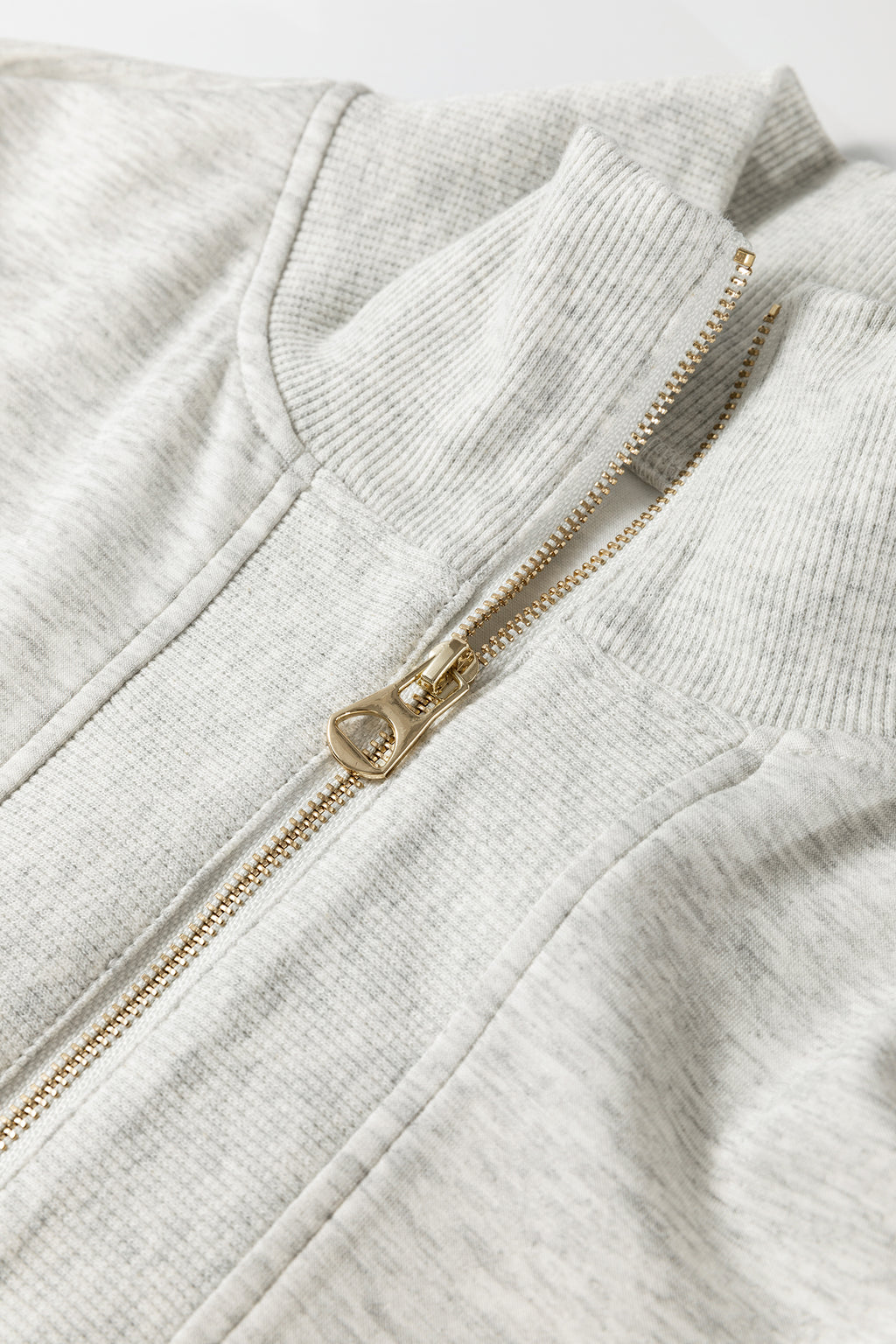 Light Grey Half Zip Pant Set