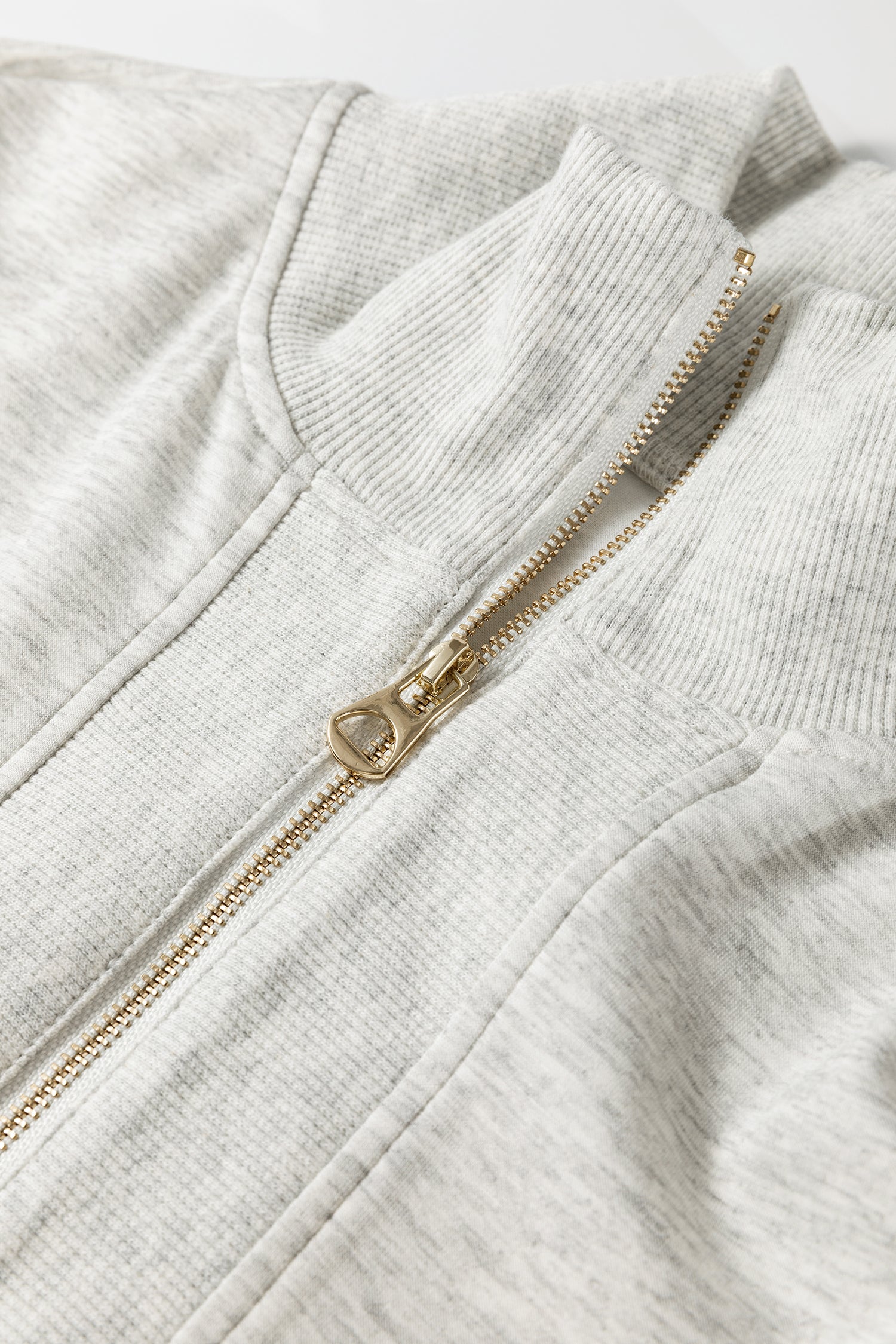 Light Grey Half Zip Pant Set