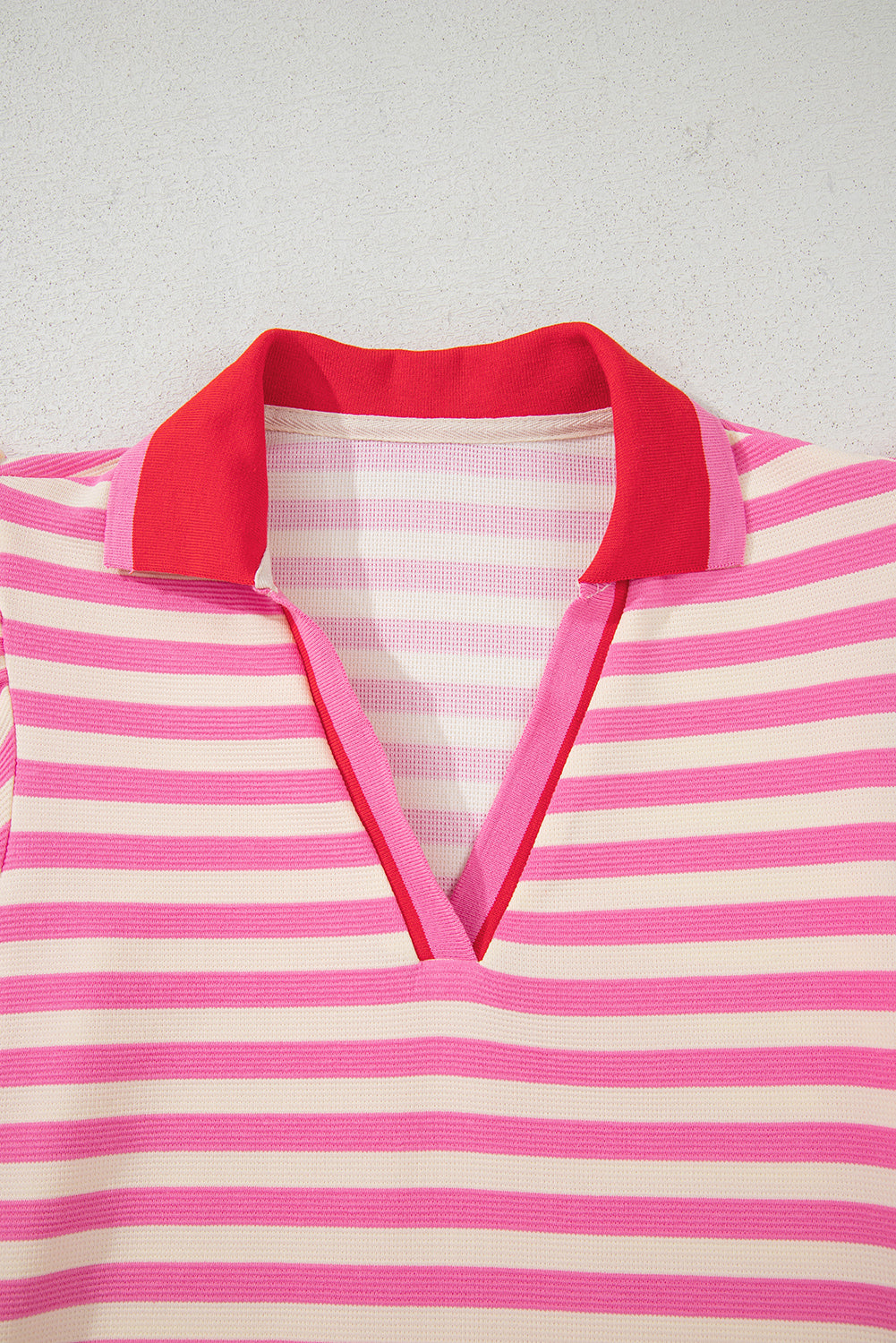 Short Sleeve Pop Of Color Dress