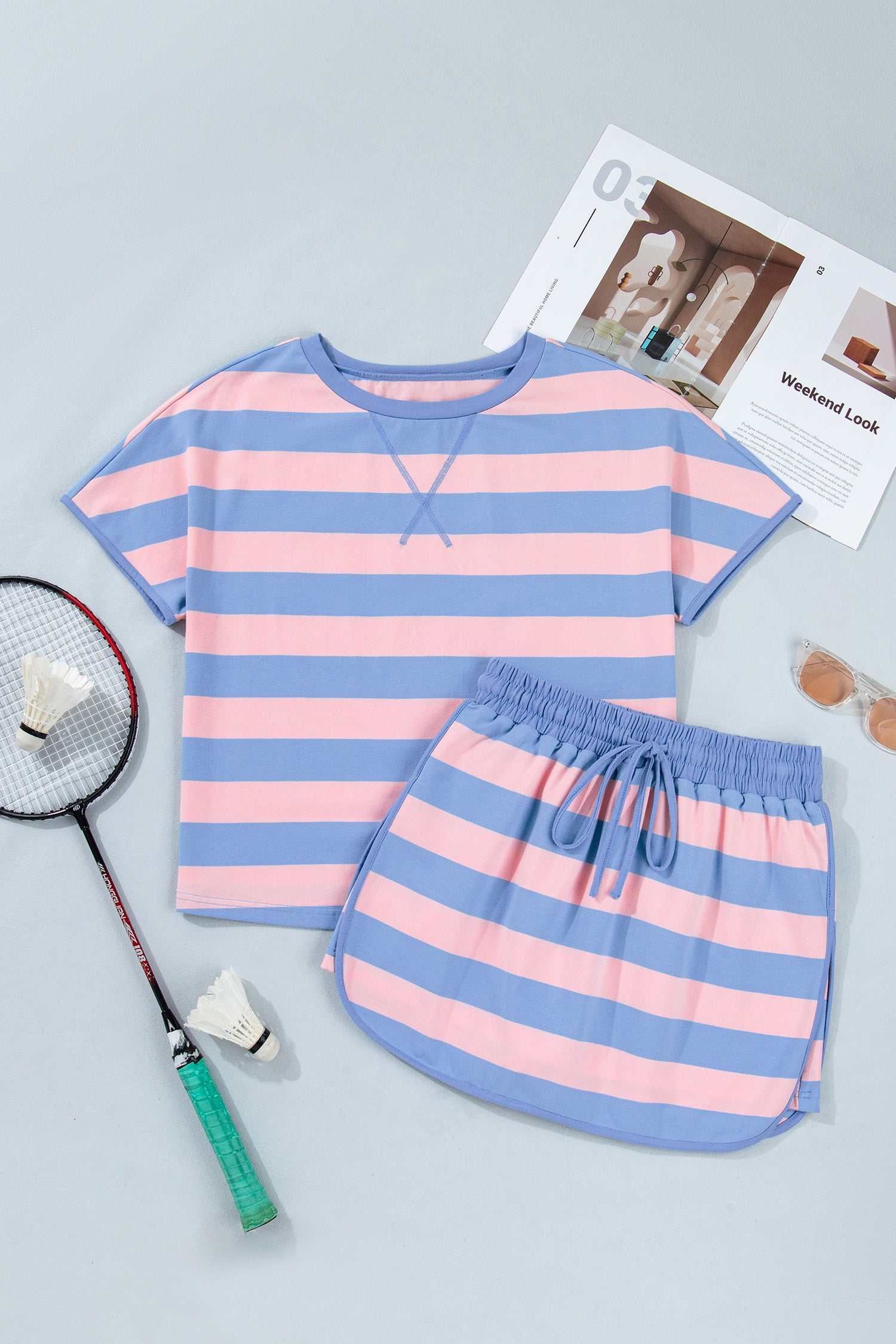 Athletic 2pcs Set Skort