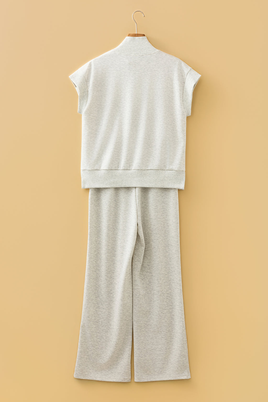 Light Grey Half Zip Pant Set