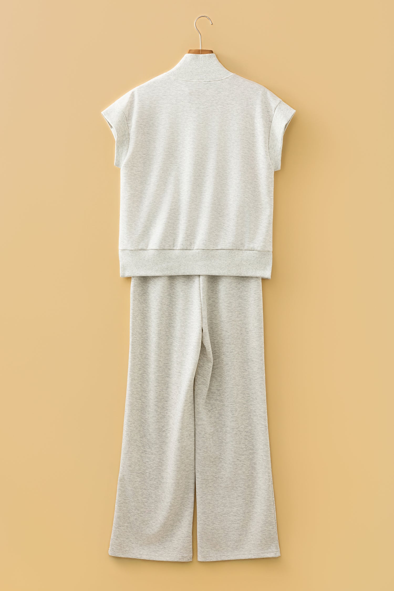 Light Grey Half Zip Pant Set