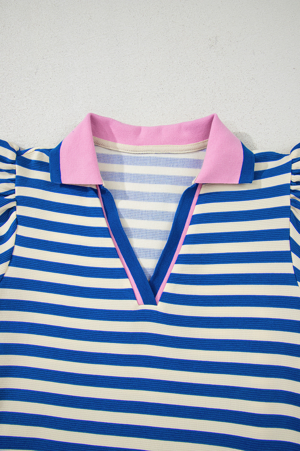 Short Sleeve Pop Of Color Dress