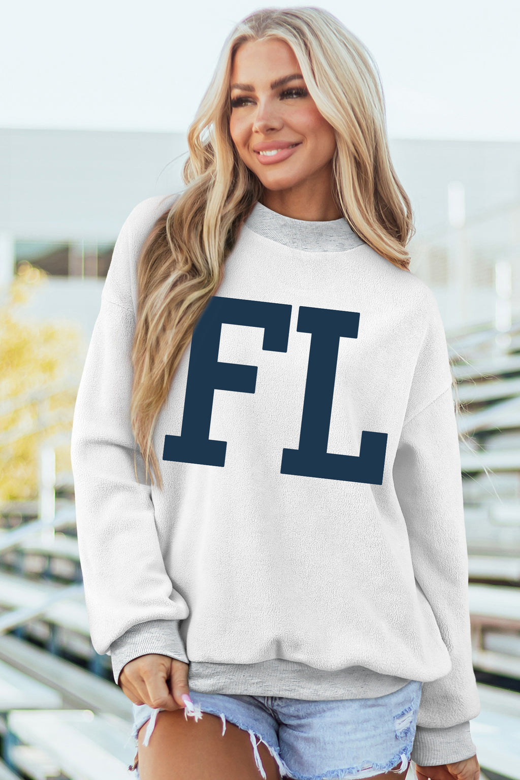 FLORIDA Mock Neck Reversible Sweatshirt