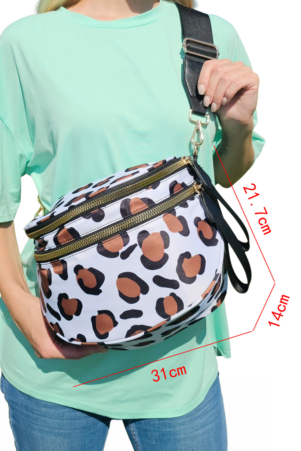 Wide Strap Large Crossbody Bag