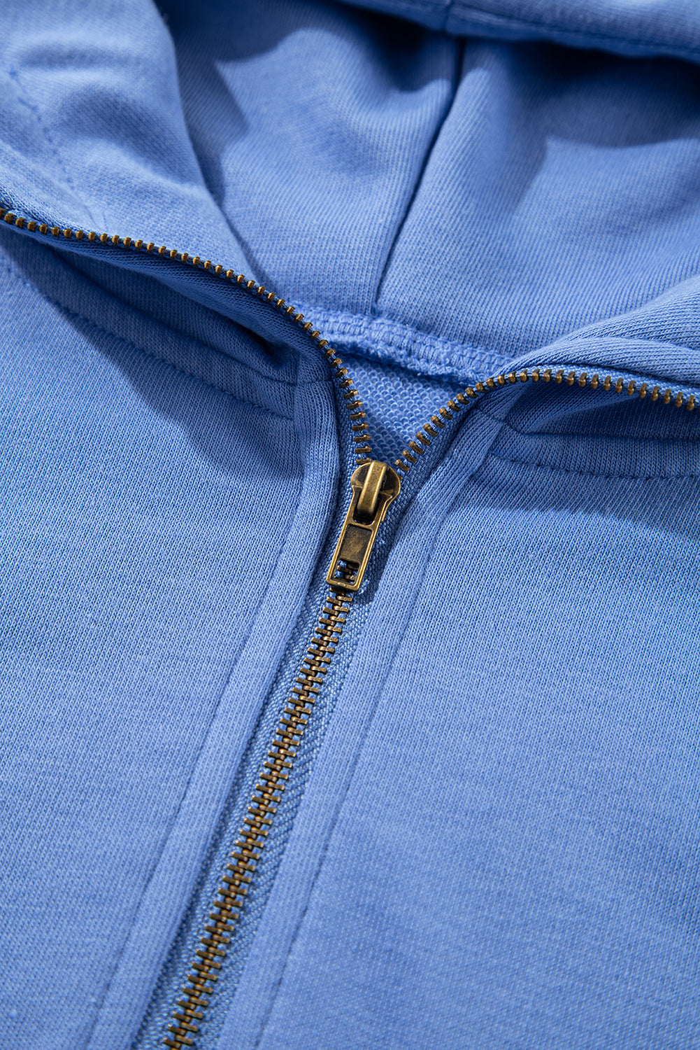 Zipped Short Sleeve Hoodie and Shorts Set