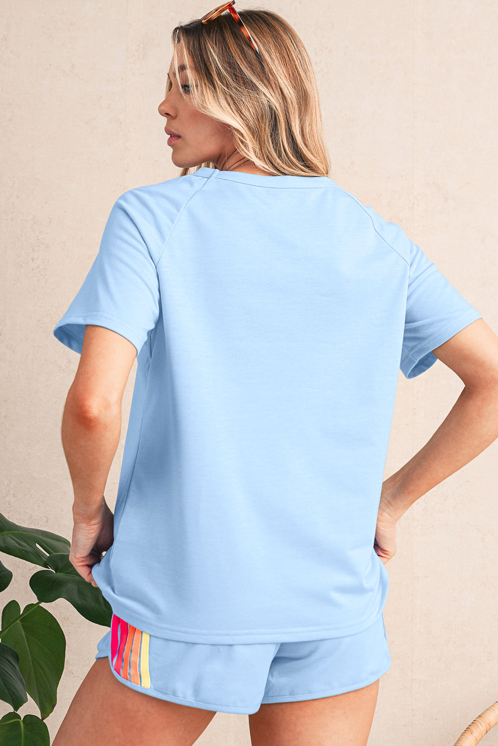 Colorful Striped Casual Tee