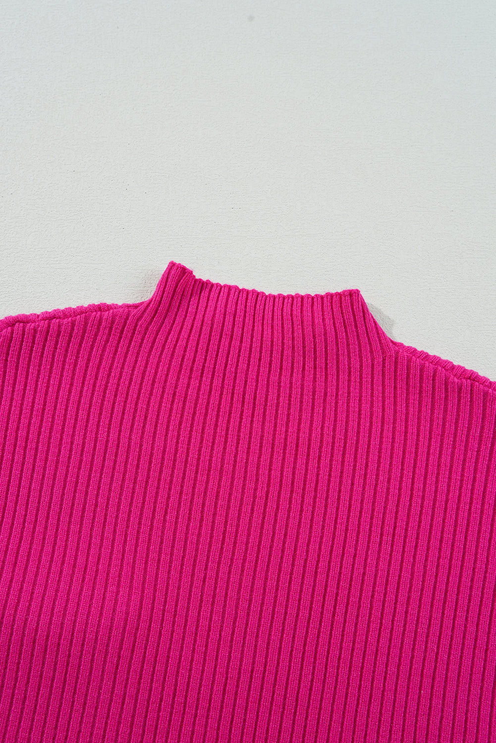 Gray Patch Pocket Ribbed Knit Short Sleeve Sweater