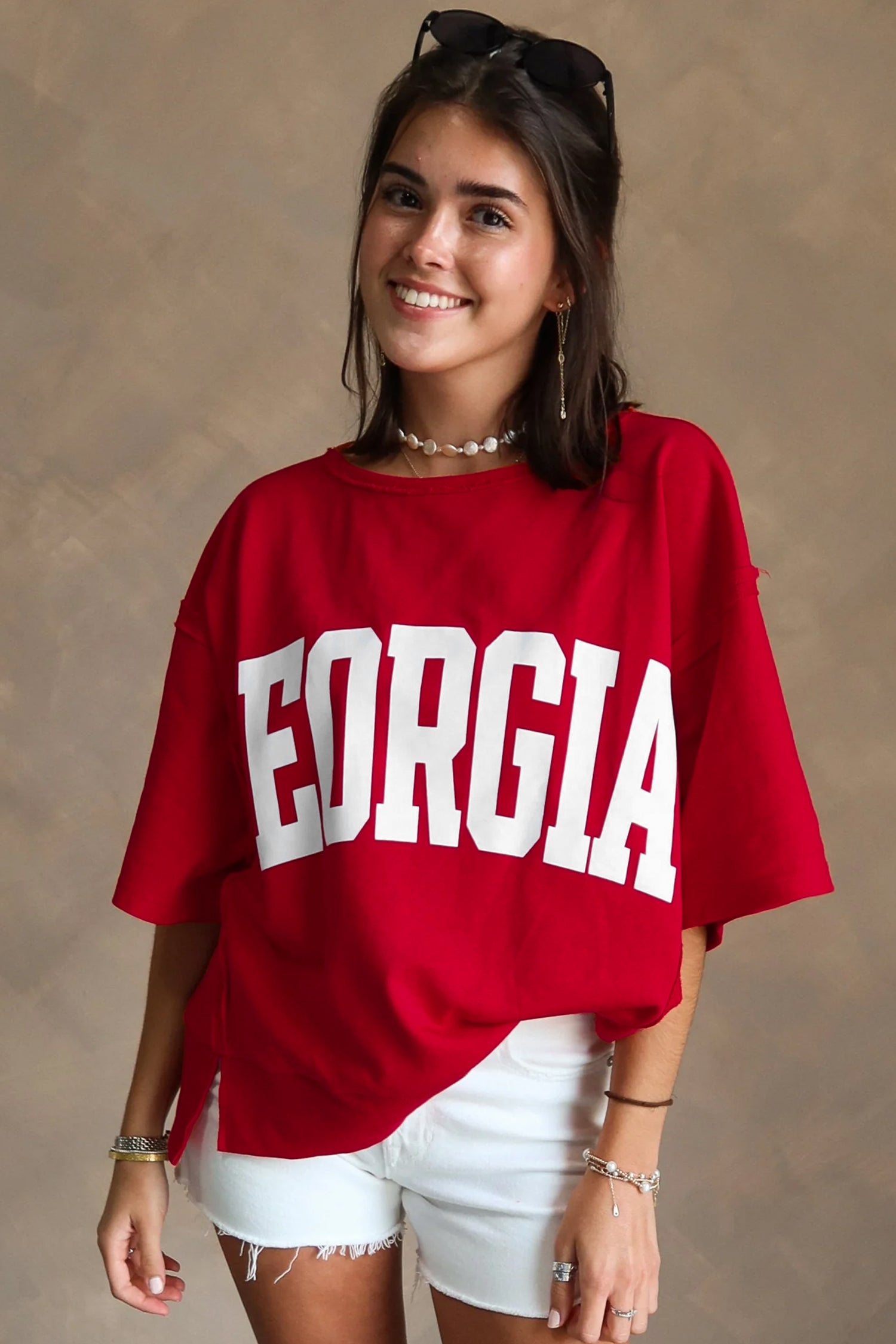 GEORGIA Drop Shoulder Loose Tee