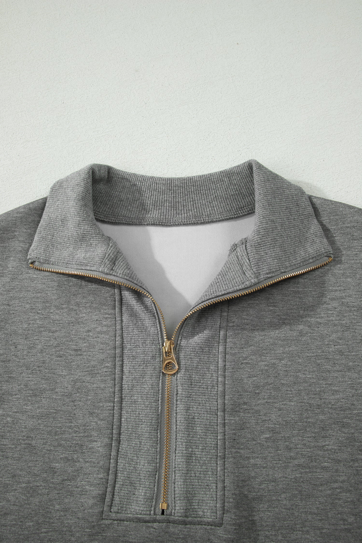 Light Grey Half Zip Pant Set