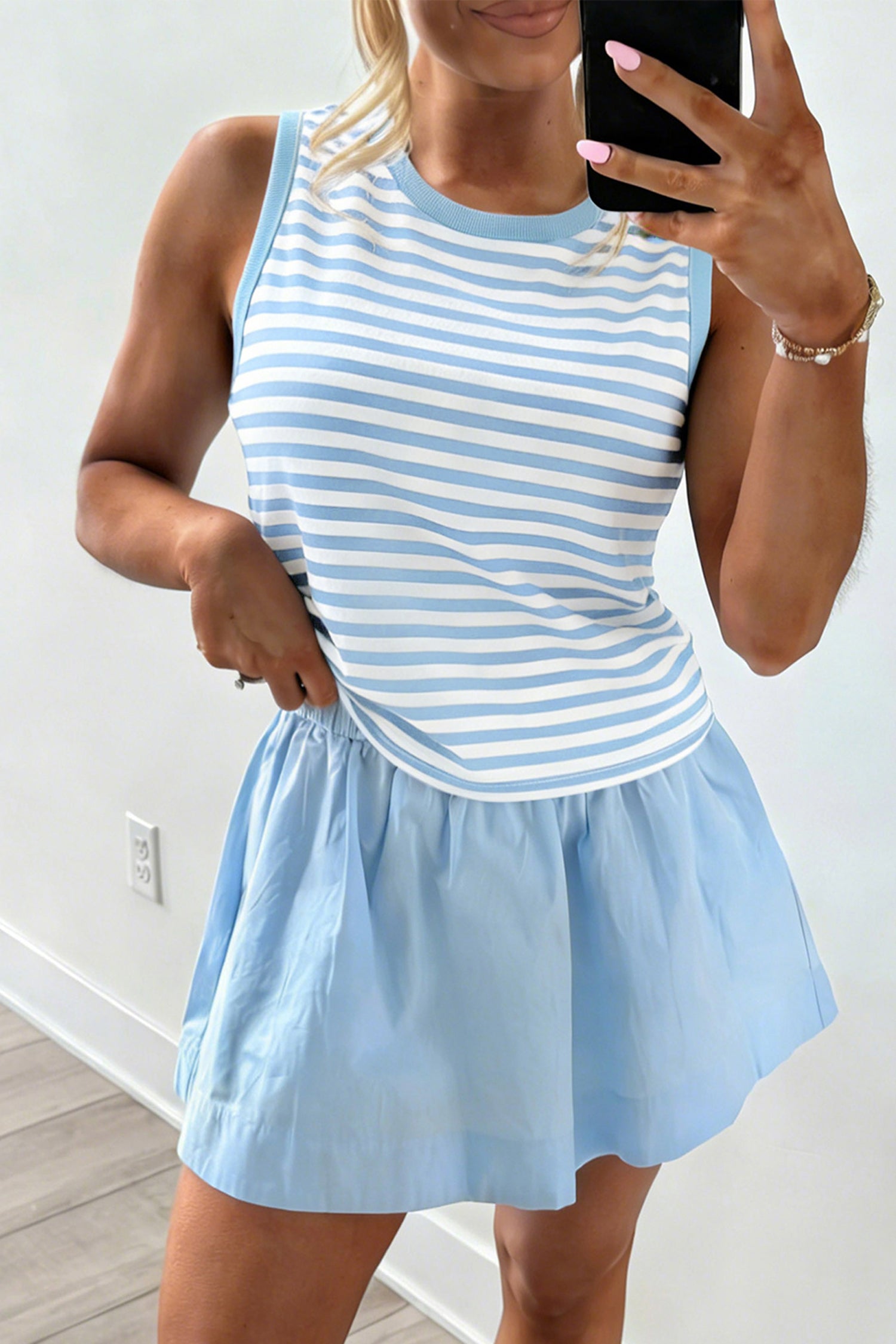 Ruffle Mini Skort Set