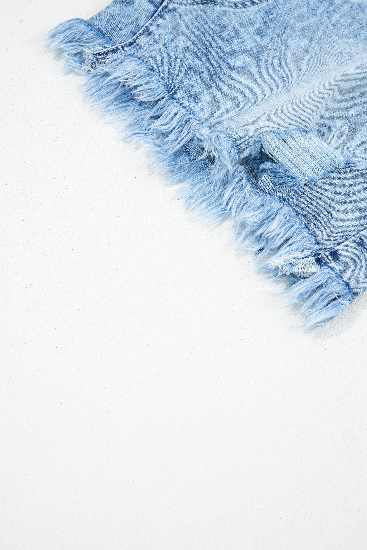 Distressed Denim Shorts