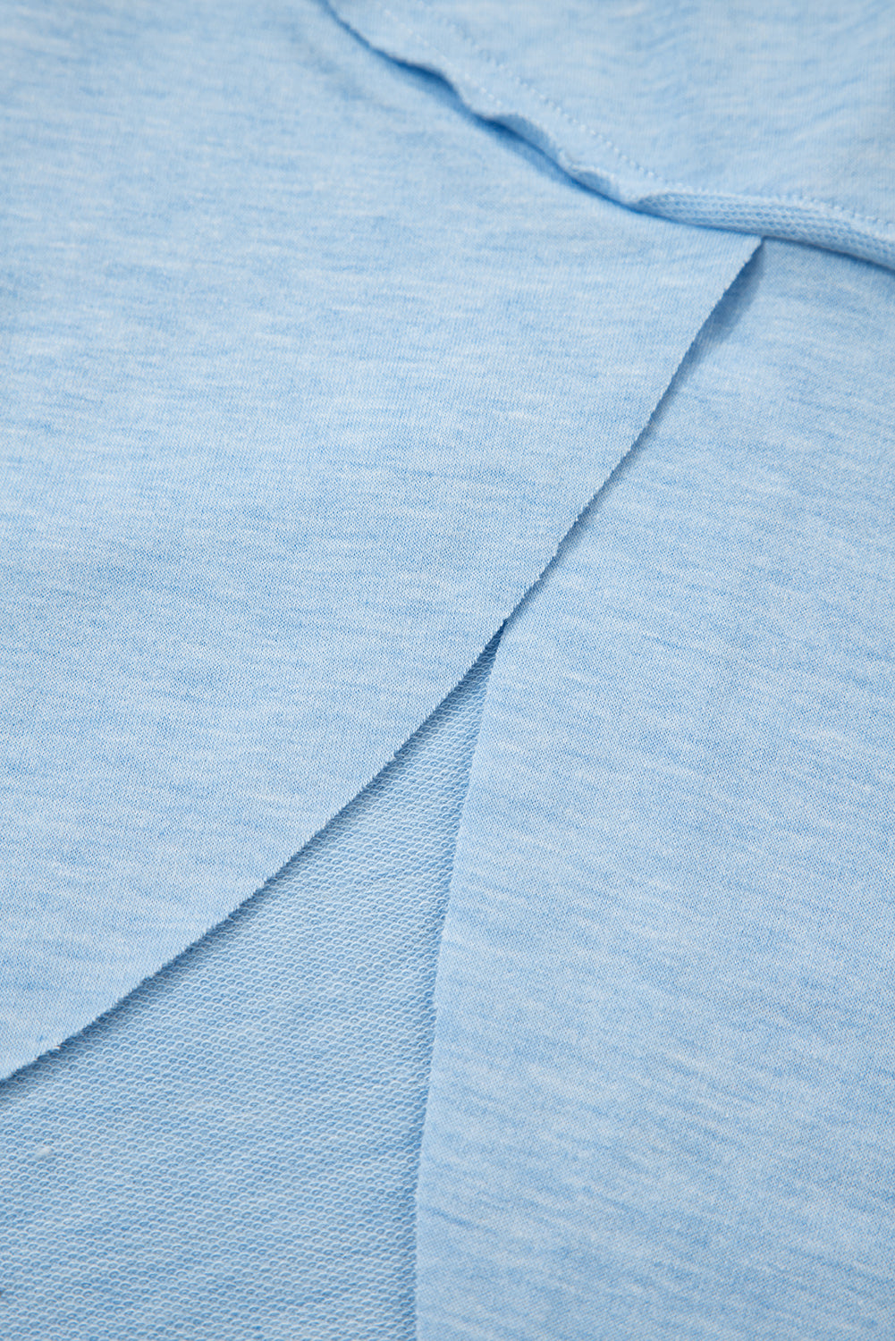 Raw Hem Long Sleeve Top