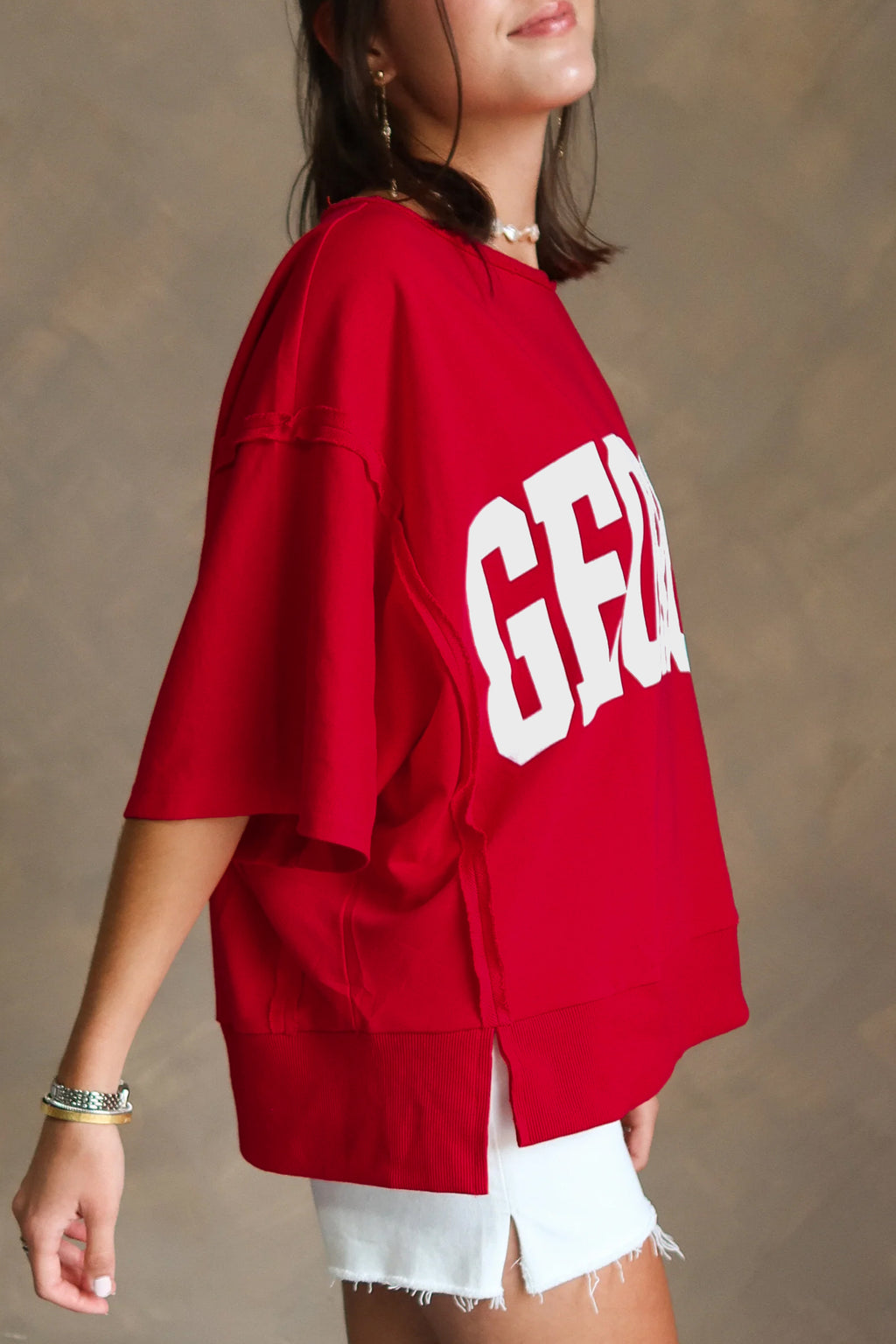 GEORGIA Drop Shoulder Loose Tee