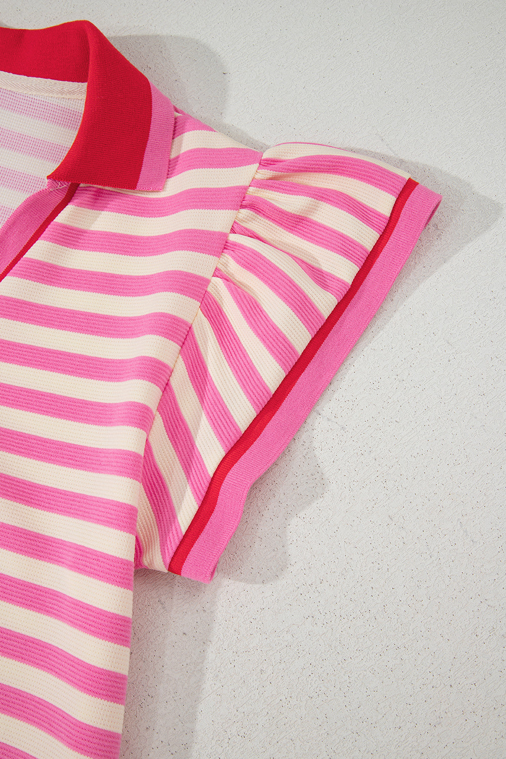 Short Sleeve Pop Of Color Dress