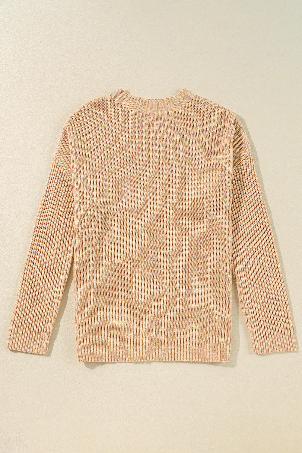 Side Slits Oversized Sweater