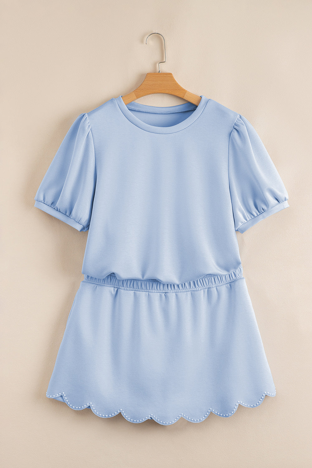Puff Sleeve Shorts Set