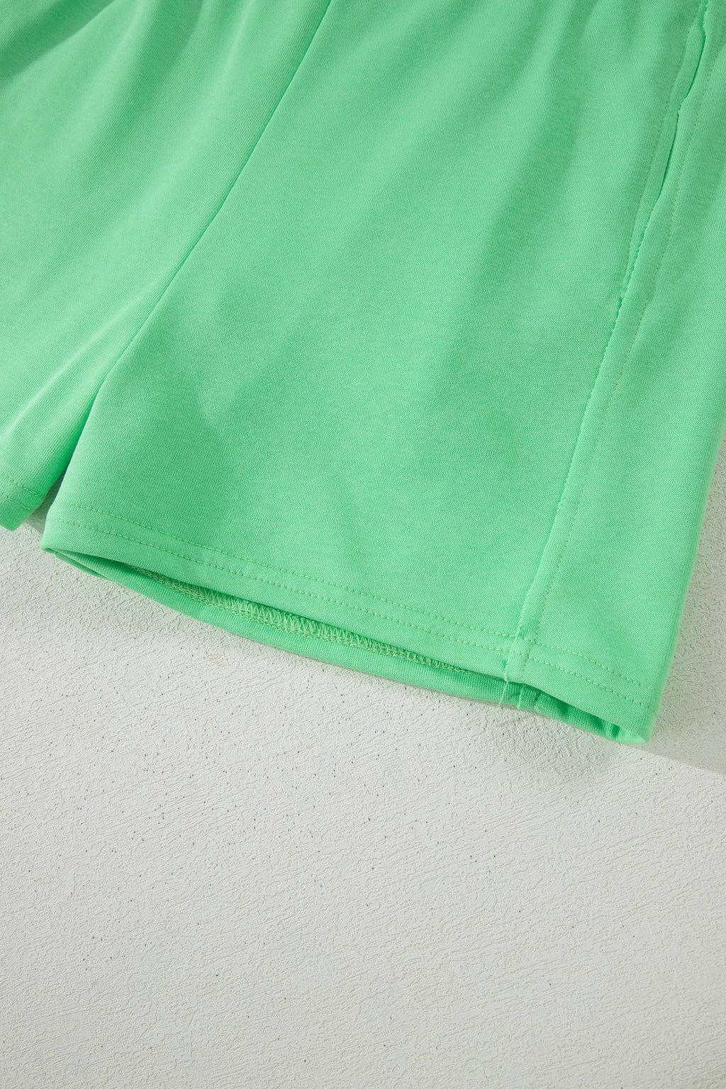 Tank Top Elastic High Waist Shorts 2pcs Outfit