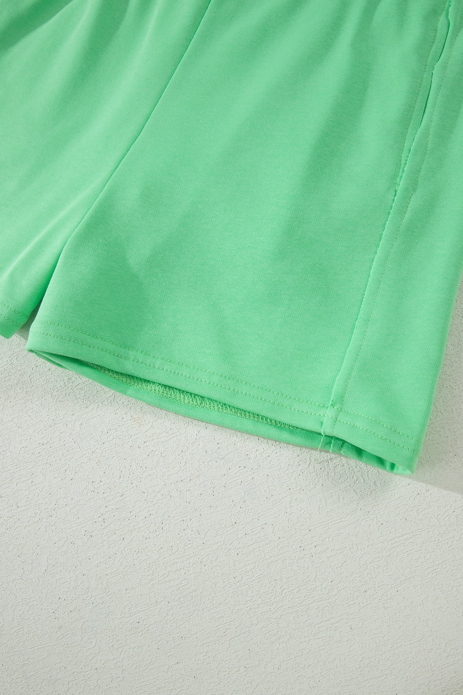 Tank Top Elastic High Waist Shorts 2pcs Outfit