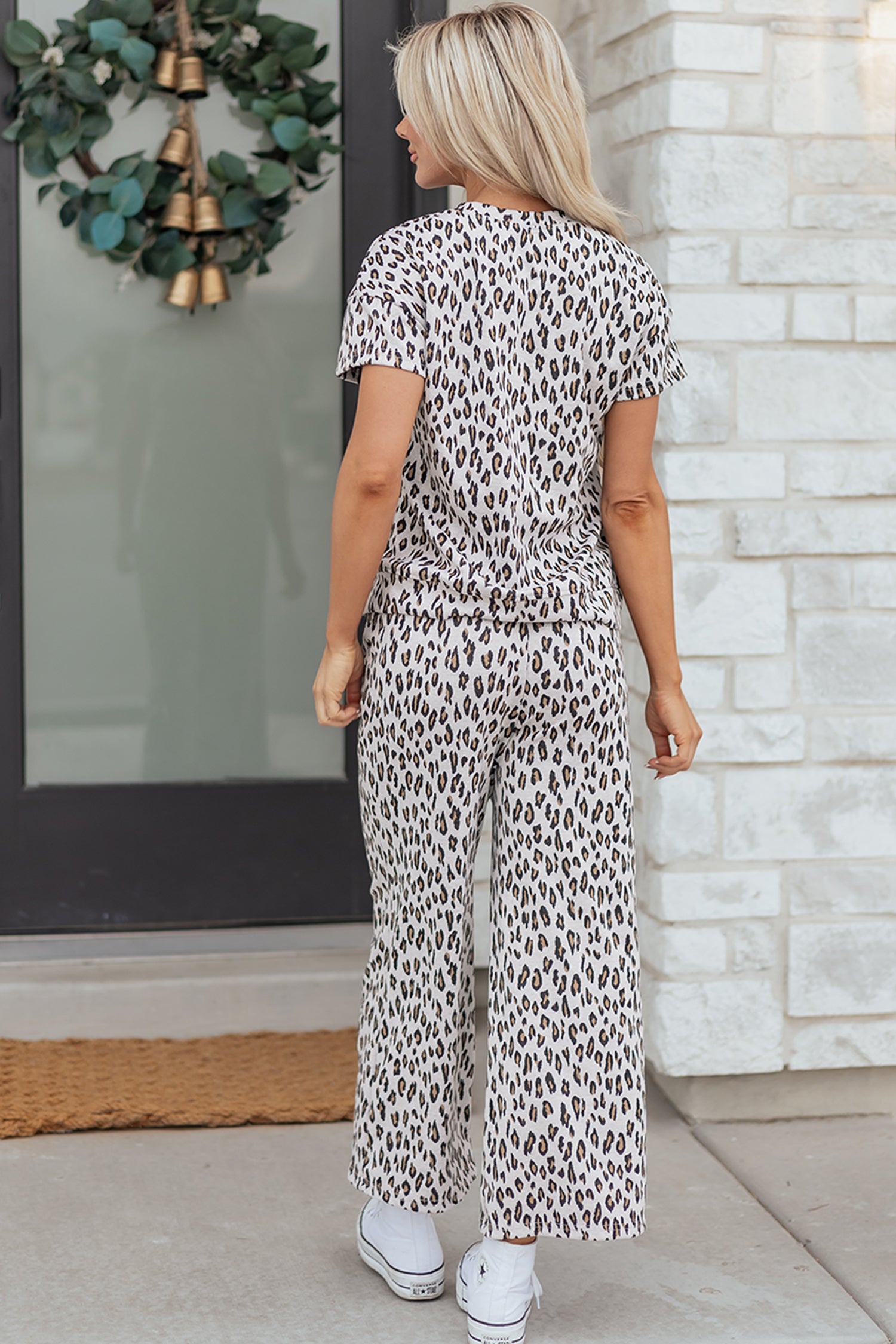 Leopard Tee and Pants Outfit