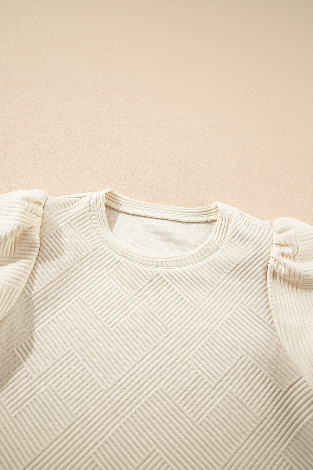 Textured Puff Sleeve Top