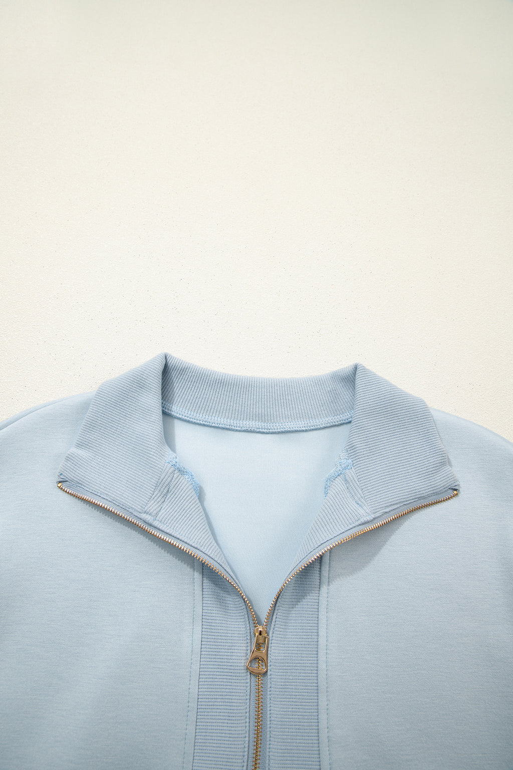 Light Grey Half Zip Pant Set