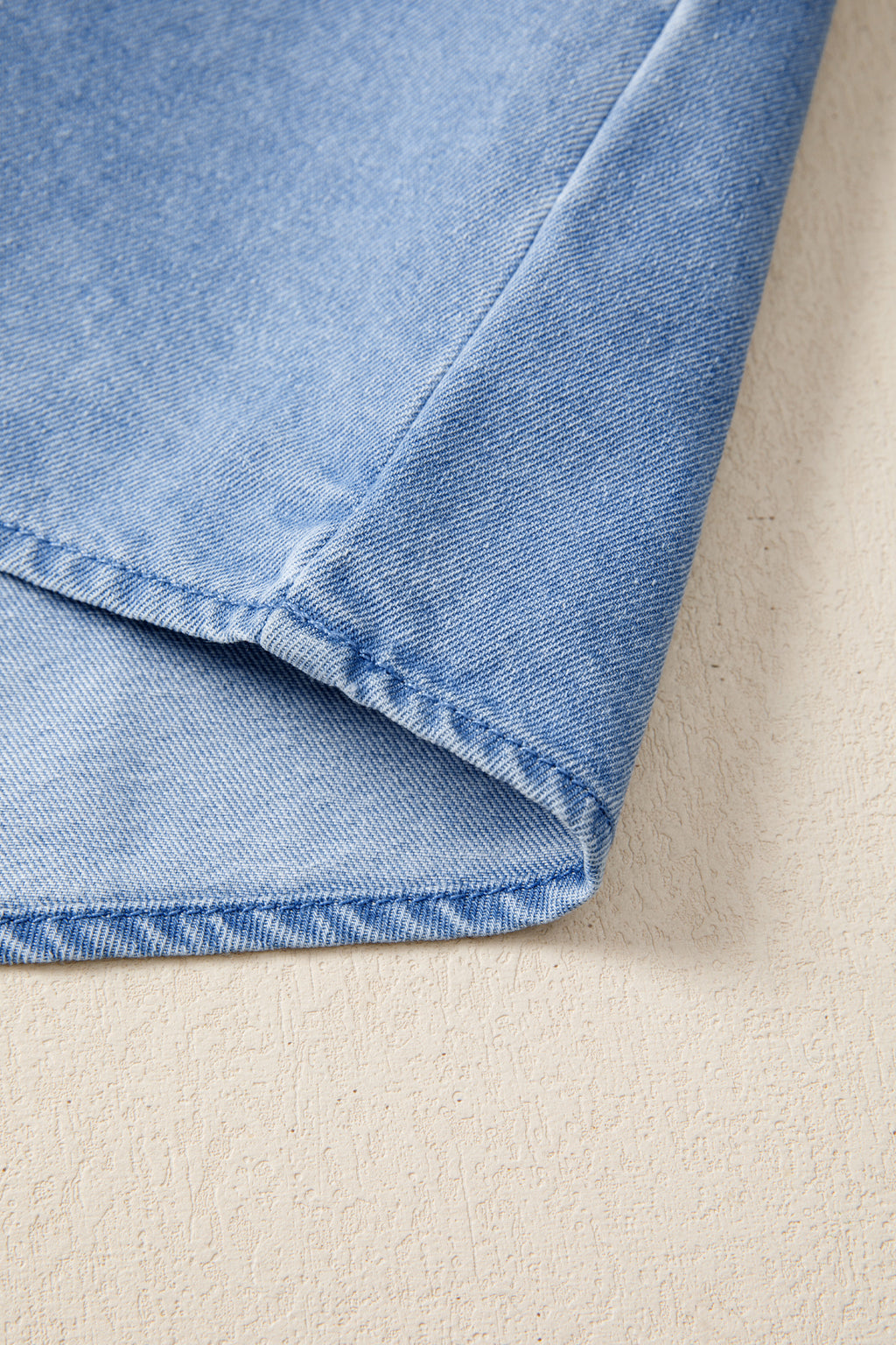 Flutter Sleeve Denim Top