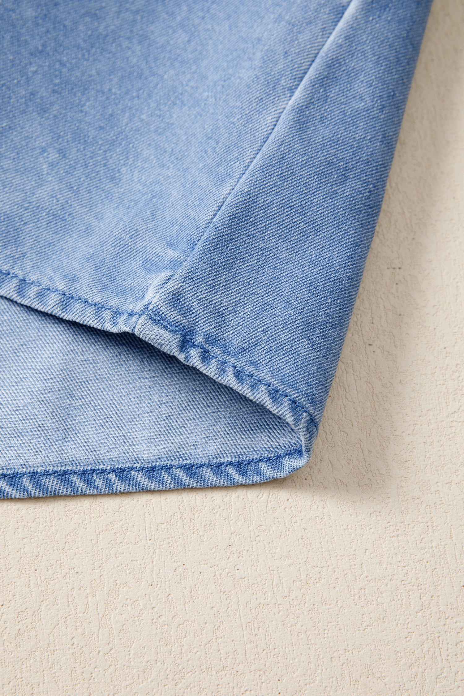 Flutter Sleeve Denim Top