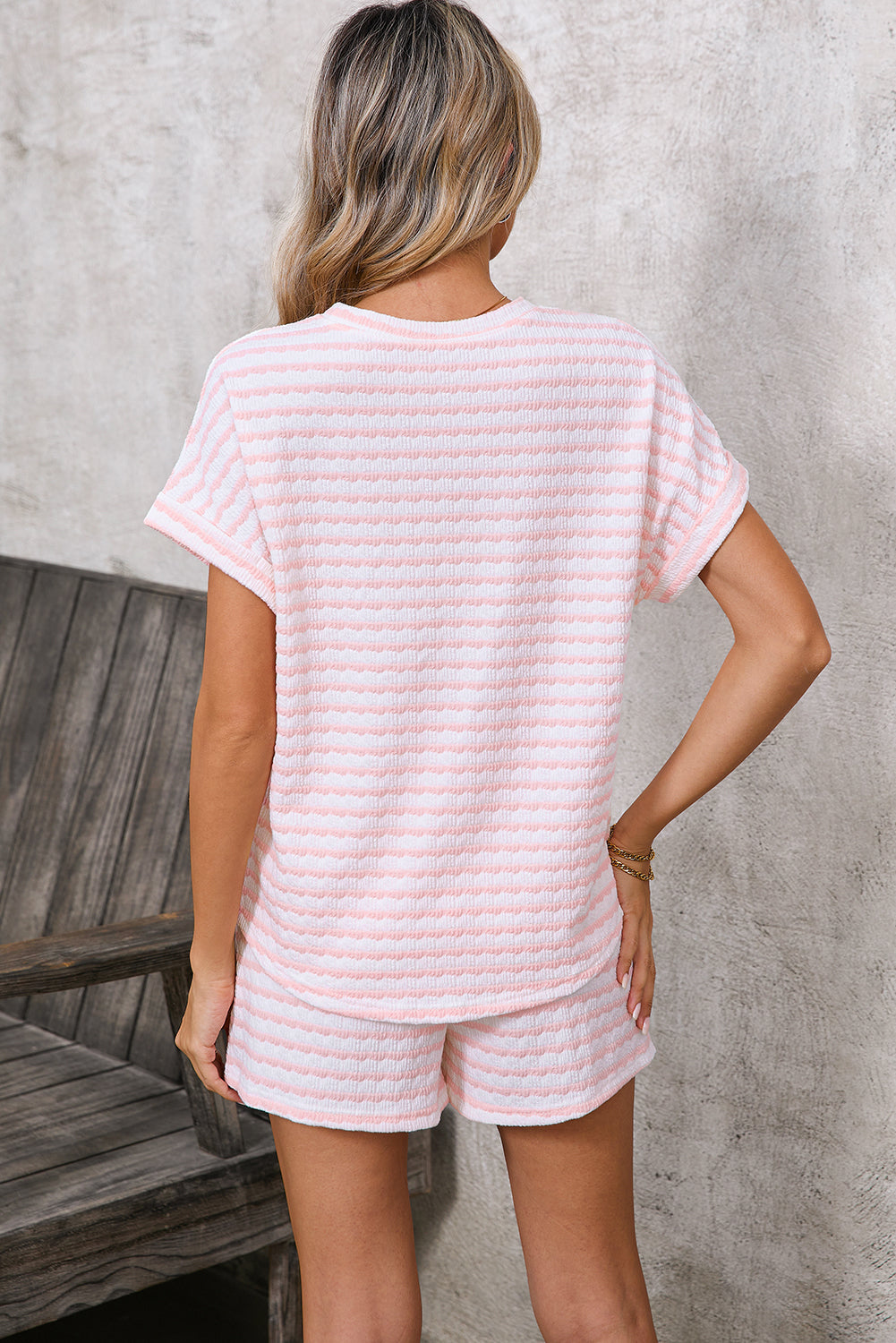 Short Sleeve Top and Pocket Shorts Set