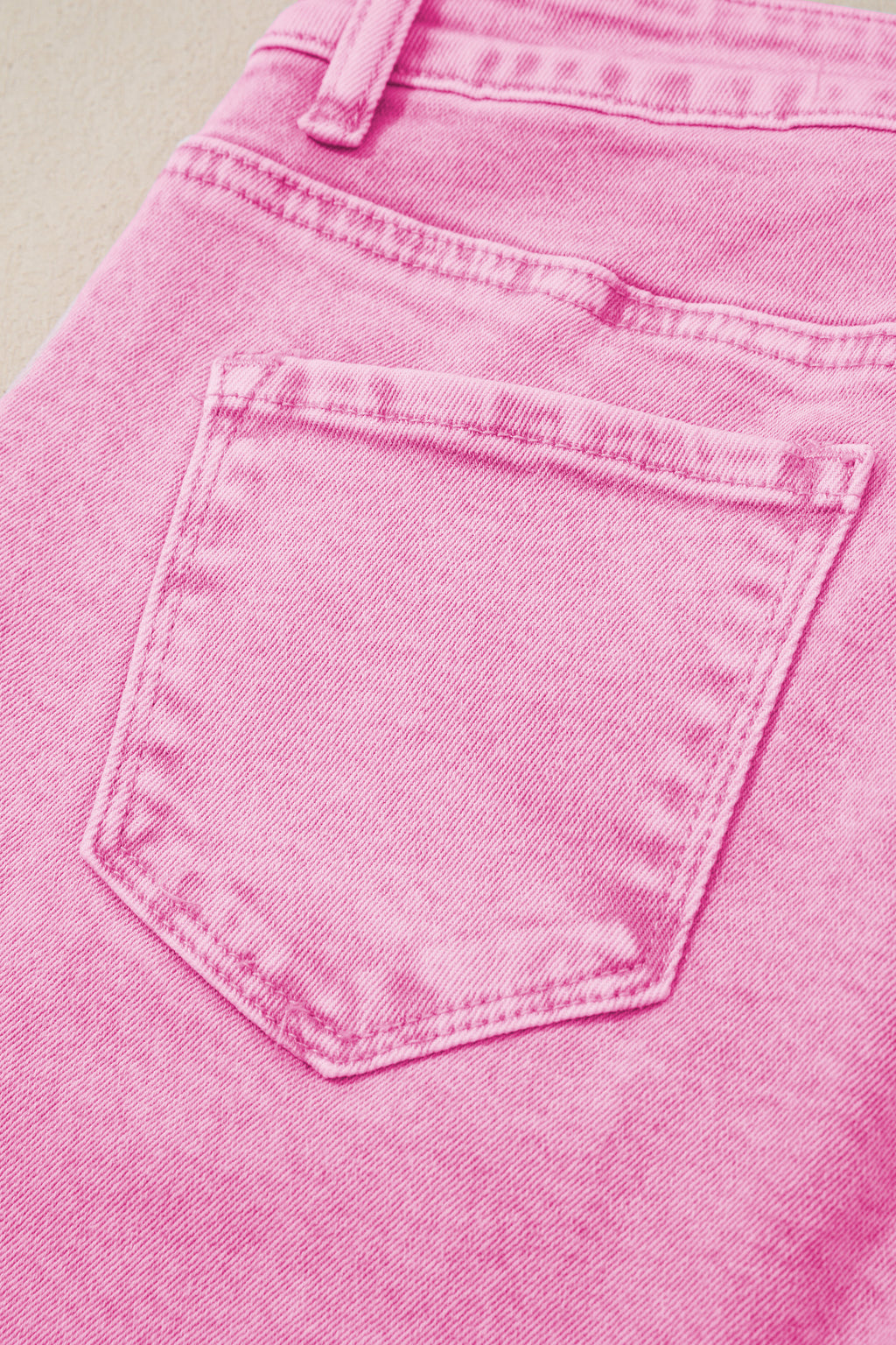 High Waist Raw Hem Shift Jeans