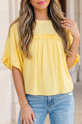 Half Sleeve Babydoll Blouse