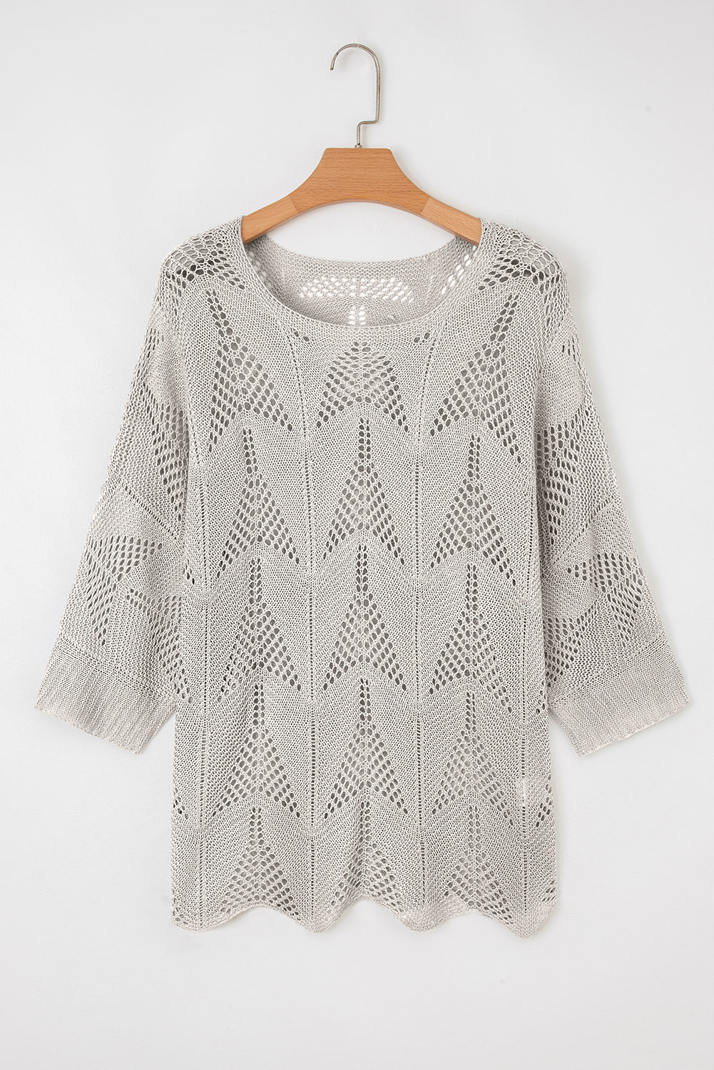 3/4 Sleeve Loose Sweater