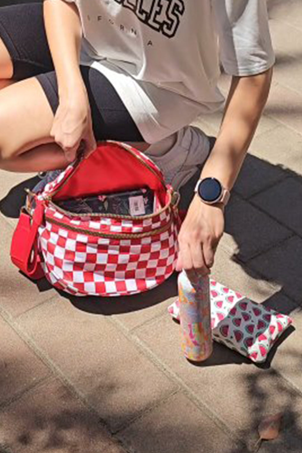 Wide Strap Large Crossbody Bag